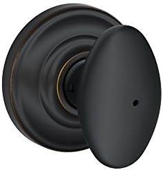 SCHLAGE Siena Privacy Knob Andover Rose Aged Bronze