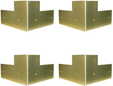 Antique Brass Corner Protectors 4Pcs Metal Box Edge