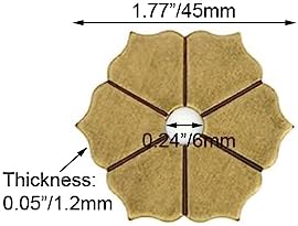 Elegant Petal-Shaped Brass Backplate Washers for Grandmas Kitchen