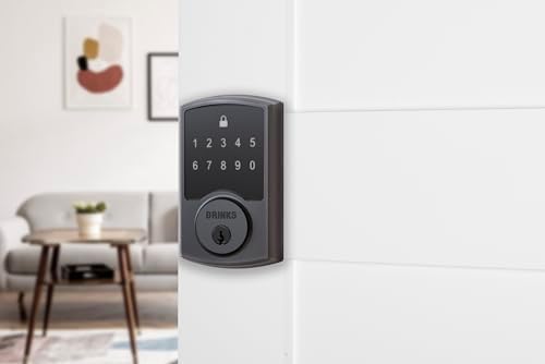 Brinks Keyless Entry Electronic Touchpad Door Lock - Satin Nickel