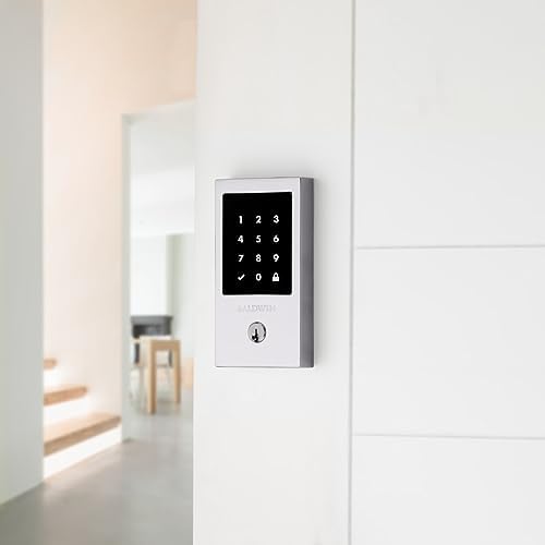 Baldwin Minneapolis Touchscreen Deadbolt Modern Security with Touchscreen Programmable Door Status