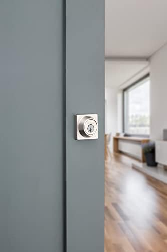 Kwikset 660SQT-15S Single Cylinder Square SmartKey Deadbolt