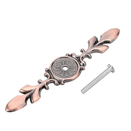 Zinc Alloy Cabinet Handle Back Plate Retro Door Hardware Reddish Bronze