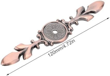 10-Piece Retro cabinet handle back plate Zinc Alloy Redish Bronze