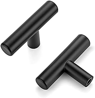 Ravinte 2 Inch Cabinet Handles Stainless Steel Matte Black Kitchen Pulls 25 Pack