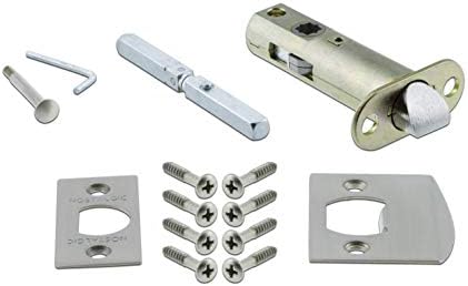 Nostalic Door Knob_plate Set Satin Nickel 2375 inch