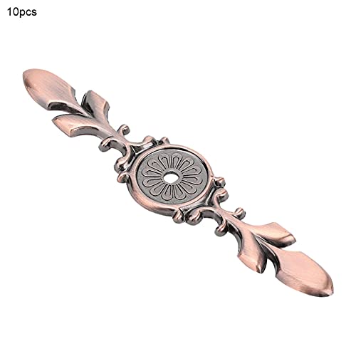 Zinc Alloy Cabinet Handle Back Plate Retro Door Hardware Reddish Bronze