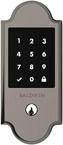 Baldwin Boulder Touchscreen Deadbolt Polished Brass with SecureScreen Technology