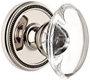 Grandeur 820830 Soliel Rosette Privacy Knob in Polished Nickel