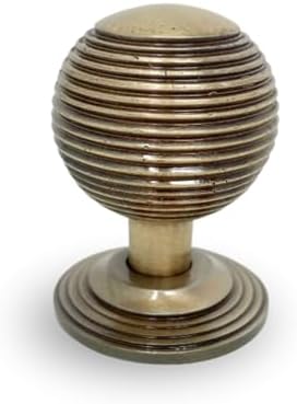 Antique Brass Beehive Knob Set for Home
