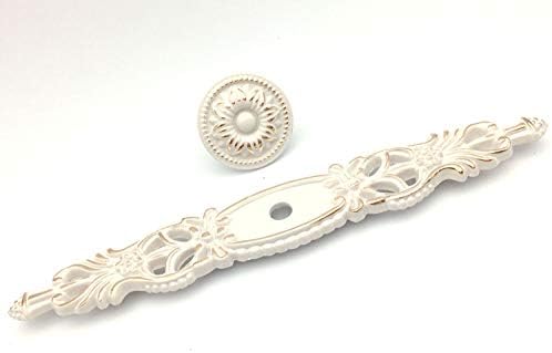 LynnsGraceland Creamy White Drawer Pull Gold-Trimmed Estimate of Your Style