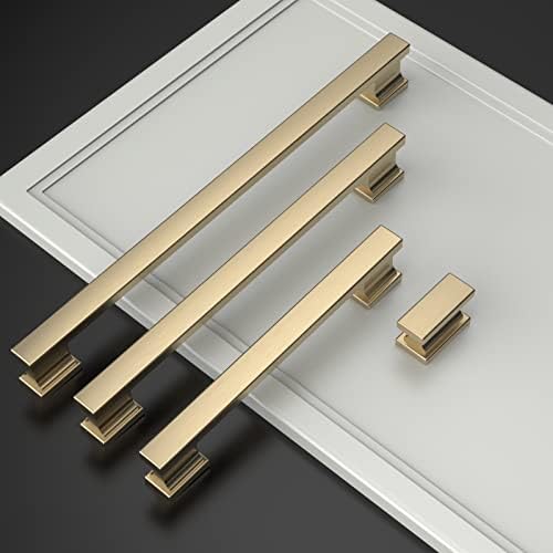 Amerdeco 10 Pack 5 Inch Brass Cabinet Pulls