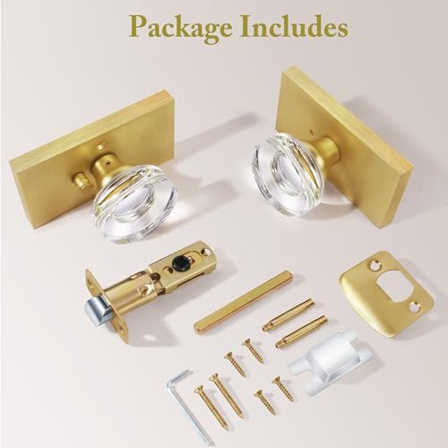 Elegant Privacy Glass Door Knobs