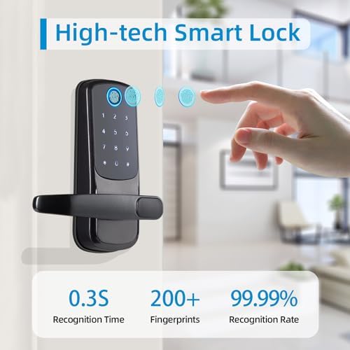 Multi-Door Smart Door Lock with Keypad Biometric Bluetooth