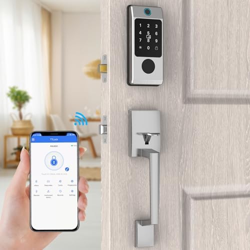 Miuedo Smart Deadbolt Front Door Lock with Keypad and Bluetooth
