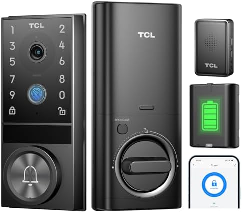 TCL D1 Max Security Video Smart Lock 2K Camera Fingerprint Entry