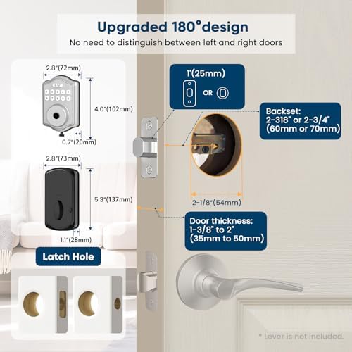 52HZ Smart Keyless Door Lock