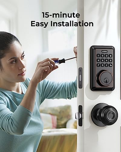ApeStellar Keyless Entry Door Lock with Keypad - Oil-Rubbed Bronze