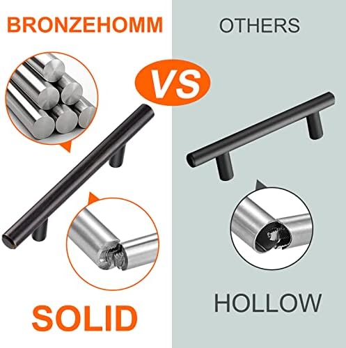 20 Set Solid Stainless Steel Cabinet Handles Pulls Oil-Rubbed Bronze
