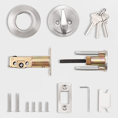 Probrico 3-Pack Keyed Alike Deadbolts Combo Packs