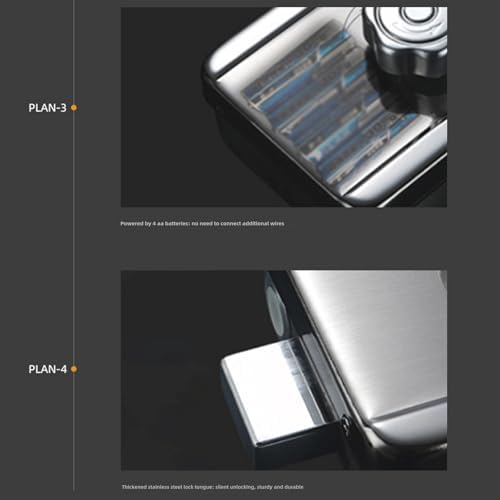 SOONHUA Smart Keyless Entry Door Lock with Fingerprint IC Card Access