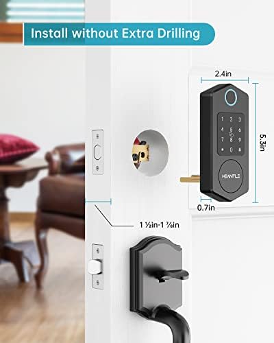 Secure and convenient smart deadbolt with real-time tracking backdrop integration