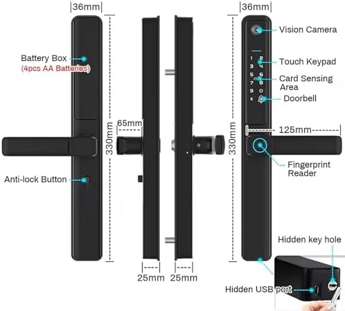 HIFAM Fingerprint Door Lock Waterproof
