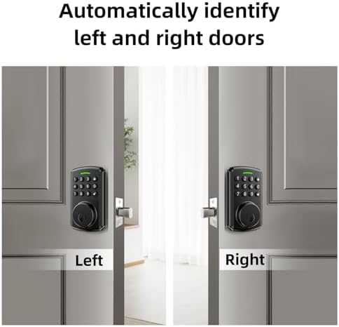 Deadbolt Smart Lock Front Door Remote Voice No Bridge Required and Secure