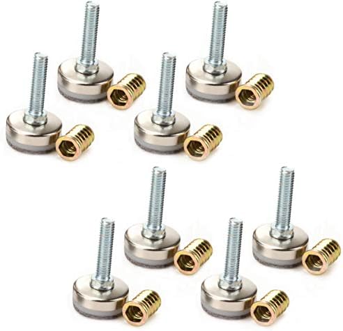 Hot Favorable Adjustable Furniture Levelers - 8PK Silver
