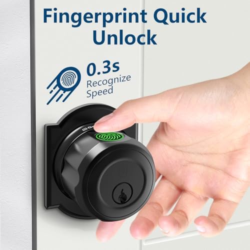 GeekTale Fingerprint Door Lock with 3-in-1 Unlocking Methods