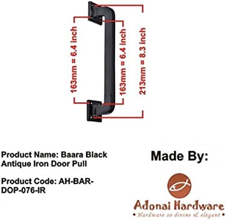 9 Oil Rubbed Bronze Door Pull Handles for Barn Doors