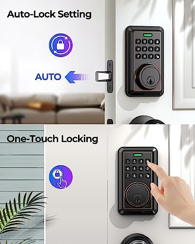 ApeStellar Keyless Entry Door Lock with Keypad - Oil-Rubbed Bronze