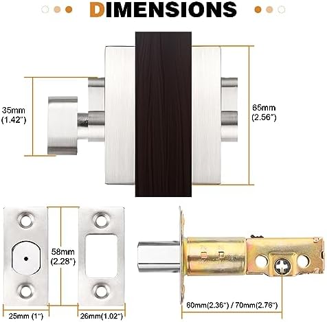 Probrico Satin Nickel Deadbolt