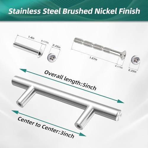 Sturdy 50-Piece Kitchen Handles