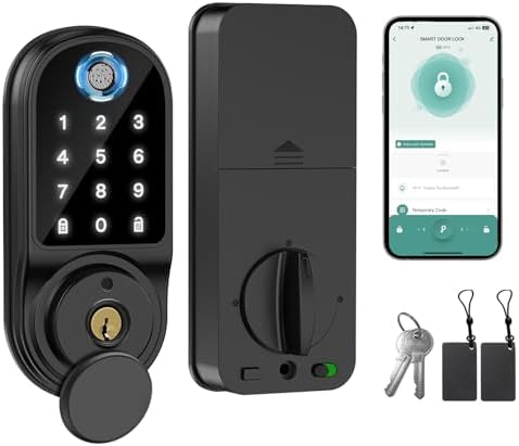 The Ultimate Door Lock with Fingerprint Keypad Bluetooth - Enhance Security Convenience