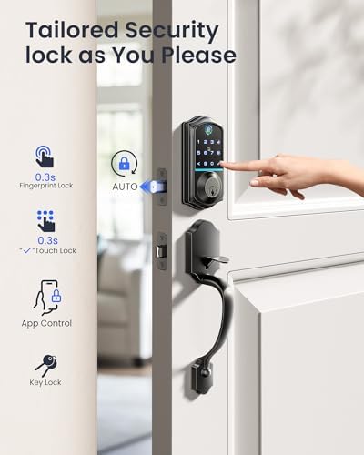 Veise Smart Lock with Handle Set and G1 Gateway