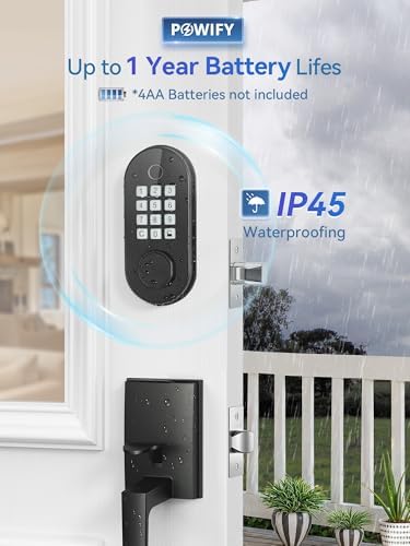 Smart Keyless Door Lock with App Control Durable Build