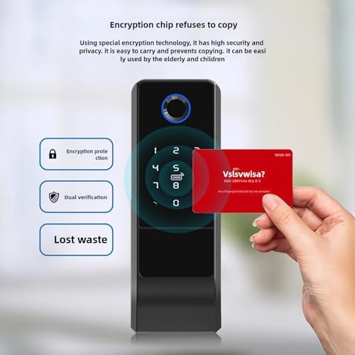 SOONHUA Smart Keyless Entry Door Lock with Fingerprint IC Card Access