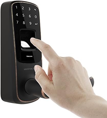 ULTRALOQ Smart Door Lock - Fingerprint Entry Deadbolt Aged Bronze