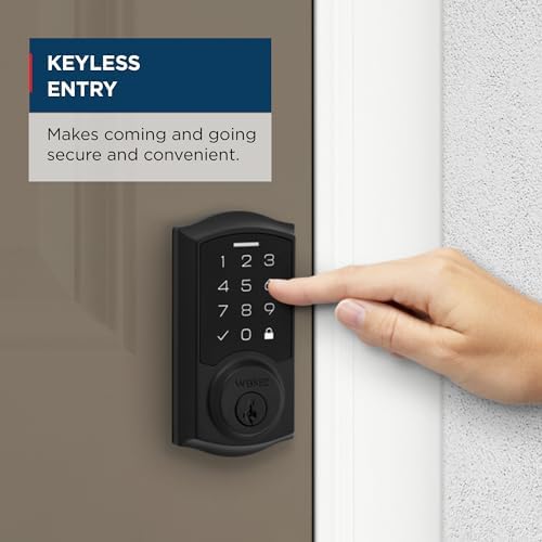Weiser SmartCode Deadbolt with Touchpad - Matte Black