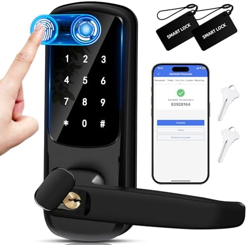 Multi-Door Smart Door Lock with Keypad Biometric Bluetooth