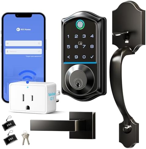 Veise Smart Lock with Handle Set and G1 Gateway