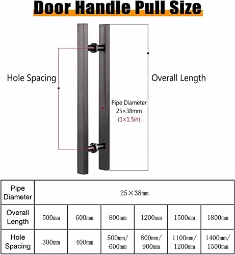 Sliding Barn Door Handle Modern Stainless Steel Door Pull Pink