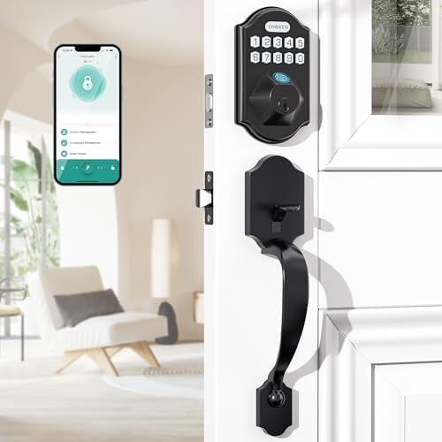 Secure Front Door Lock Set with Fingerprint App Control