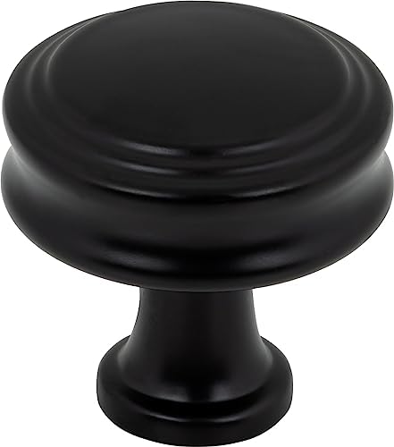 Top Knobs Coddington Knob - 1 14 inch Flat Black