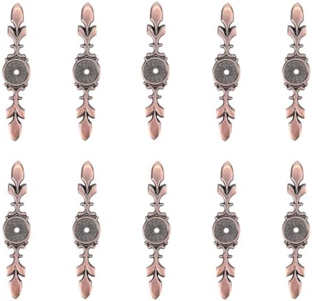 Retro Zinc Alloy Cabinet Pull Back Plate Redish Bronze