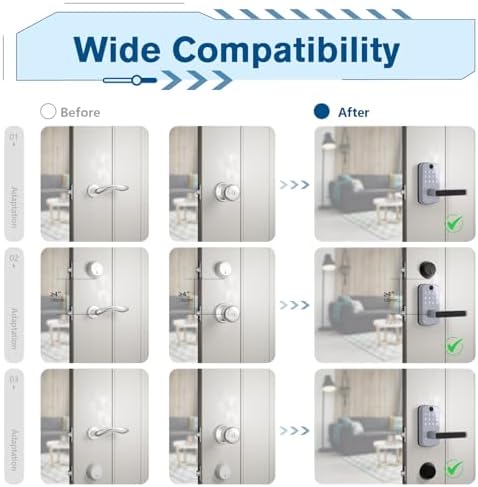 OluMat Keyless Entry Door Lock with Gateway Deadbolt