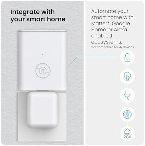 Lockly Secure Plus Deadbolt with Matter Link Wi-Fi Hub