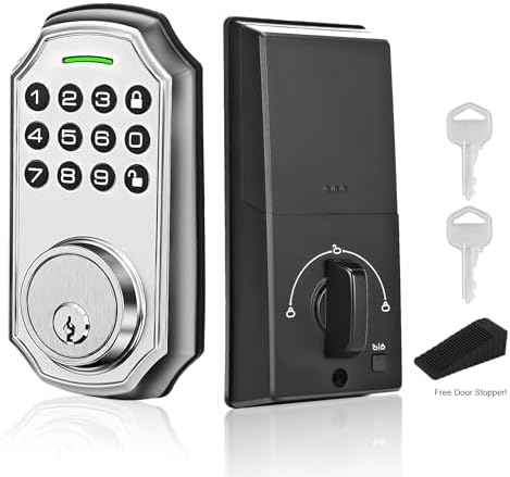Smart Door Lock Set with Keyless Entry and Voice Prompts