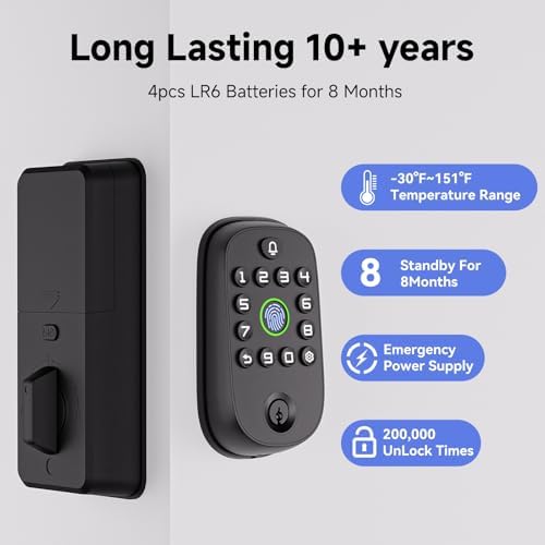 Smart Deadbolt with Alexa Tuya